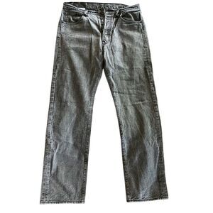 Levi Strauss & Co. Men's Gray Jeans Yellow Backing Button Fly Size 34/34